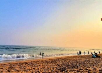 Golden Beach of Puri Orissa