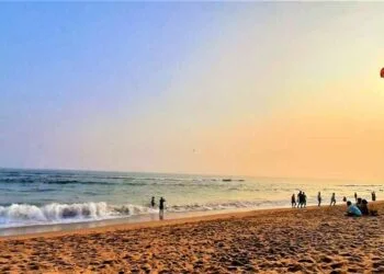 Golden Beach of Puri Orissa
