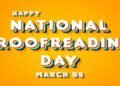 National Proofreading Day