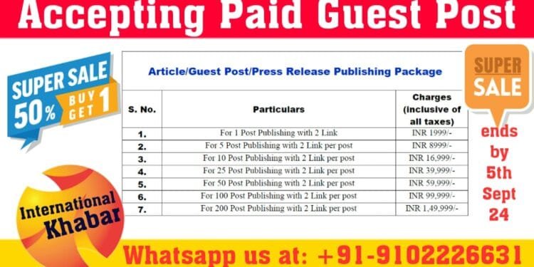 Guest Post Publishing Package