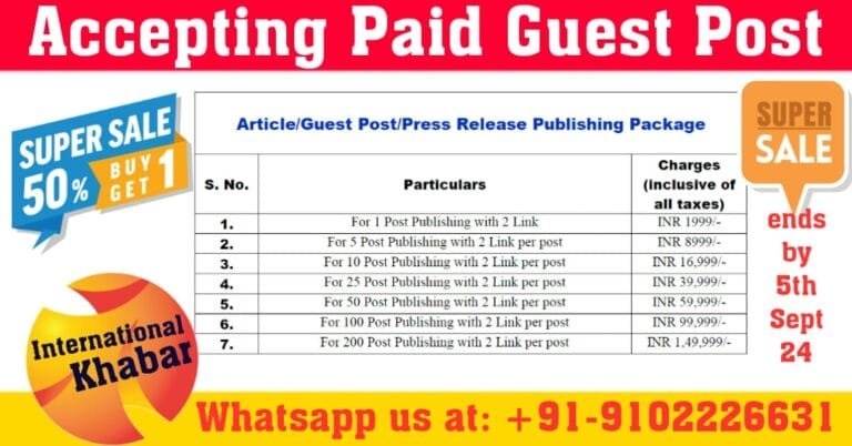 Guest Post Publishing Package | International Khabar Guest Post Publishing Package