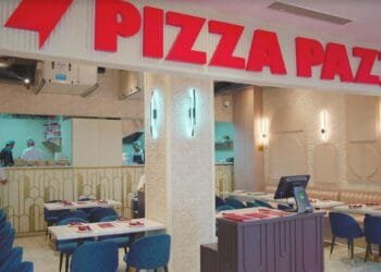 Beautiful interiors at Pizza Pazzi Nexus select CITYWALK