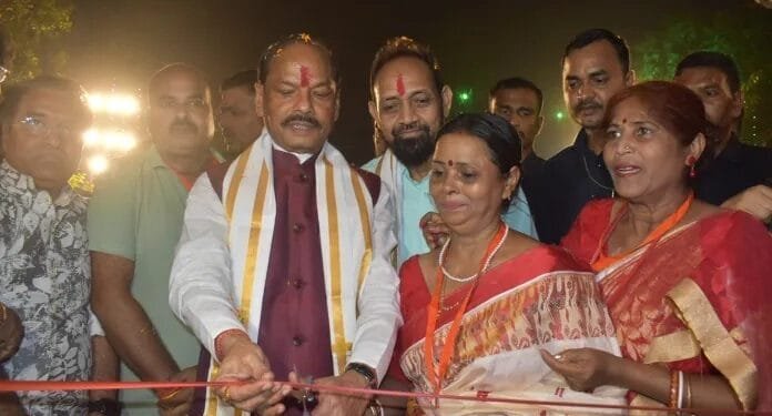 Inauguration of Agrico Durga Puja Pandal by Shri Raghuvar Das
