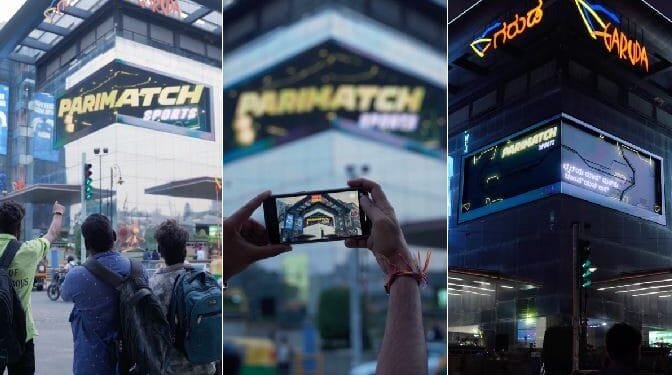 Parimatch Sports Brings Cricket to Life with 3D Billboard at Bangalore | International Khabar Parimatch Sports Brings Cricket to Life with 3D Billboard at Bangalore