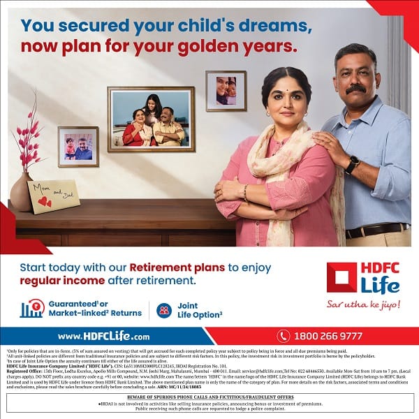 The Best Time to Start Retirement Planning is Now says HDFC Lifes Latest Campaign | International Khabar