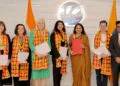 LPU Pro Vice Chancellor Dr Rashmi Mittal Dr Aman Mittal University of Bristol Prof Melissa Allen and other delegates present during an MoU ceremony at LPU