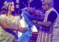 Richika Dadheech Felicitates Piyush Mishra in Hyderabad During His India Tour of Udankhatola