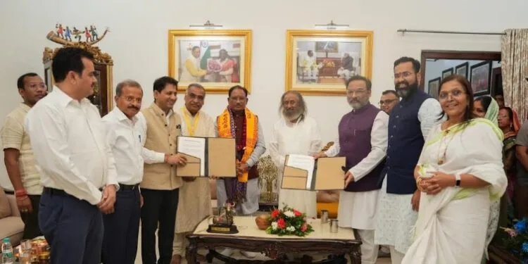 The Art of Living & Chhattisgarh Government Join Hands for Holistic Development