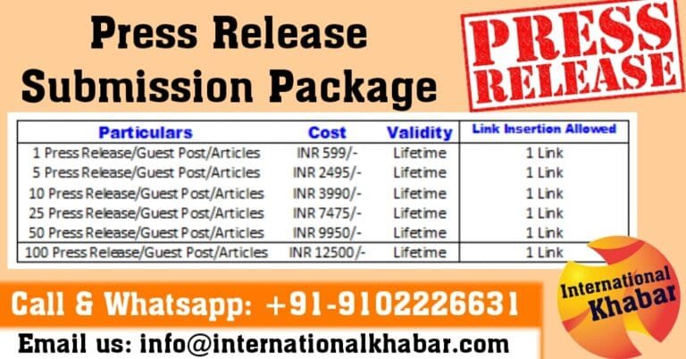 PR Submission Package | International Khabar PR Submission Package