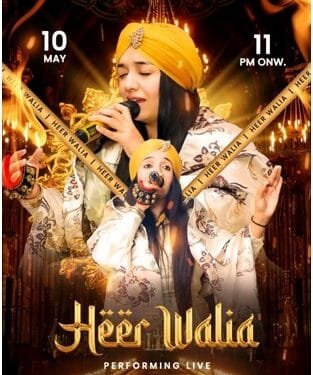 Sufi Sensation Heer Walia to Perform Live at Bonne Foi 65 This Saturday | International Khabar Sufi Sensation Heer Walia to Perform Live at Bonne Foi 65 This Saturday