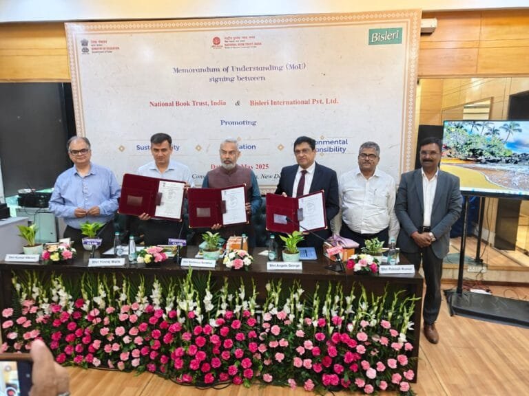 Bisleri International NBT CEE Sign a Joint MoU to Launch Educational Book on Plastic Waste Management for Schools in 48 Languages | International Khabar