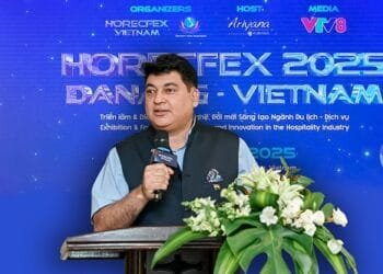 Bollywood Filmmaker Captain Rahul Bali Highlights the Economic Impact of Film Industry on Tourism at HORECFEX 2026 in Danang Vietnam | International Khabar Bollywood Filmmaker Captain Rahul Bali Highlights the Economic Impact of Film Industry on Tourism at HORECFEX 2026 in Danang, Vietnam
