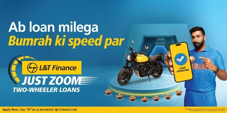 LT Finance Ltd Unveils TV Commercial Just Zoom Twowheeler Loans with Jasprit Bumrah | International Khabar