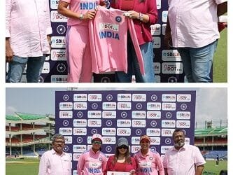 SBI Life and BCCI Champion Breast Cancer Awareness with ThanksADot initiative as Indian Womens Cricket Team don Pink Jerseys in ODI Against Australia | International Khabar SBI Life and BCCI Champion Breast Cancer Awareness with ‘Thanks-A-Dot’ initiative, as Indian Women’s Cricket Team don Pink Jerseys in ODI Against Australia