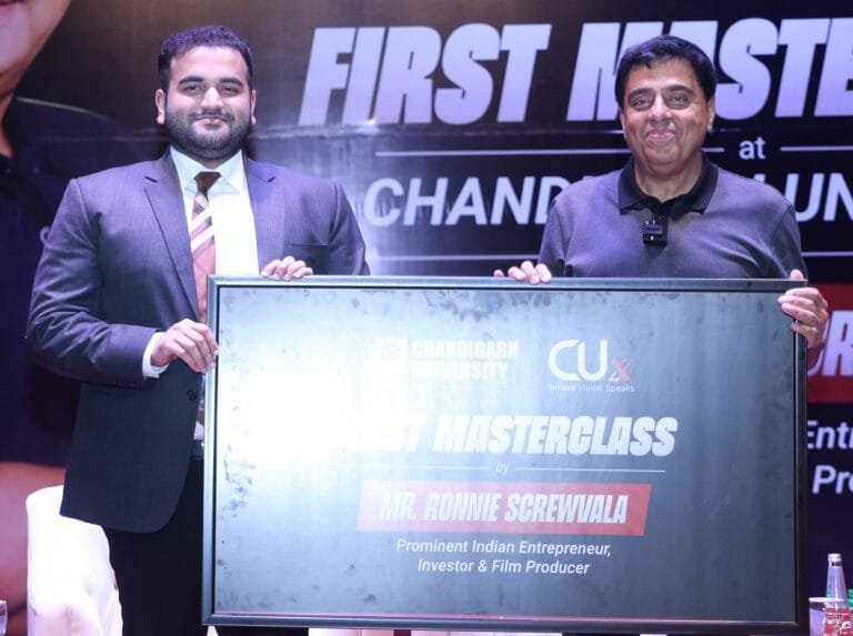 Staying Relevant in Changing World and Keep Learning is Key to Success says Ronnie Screwvala During Masterclass at Chandigarh University | International Khabar
