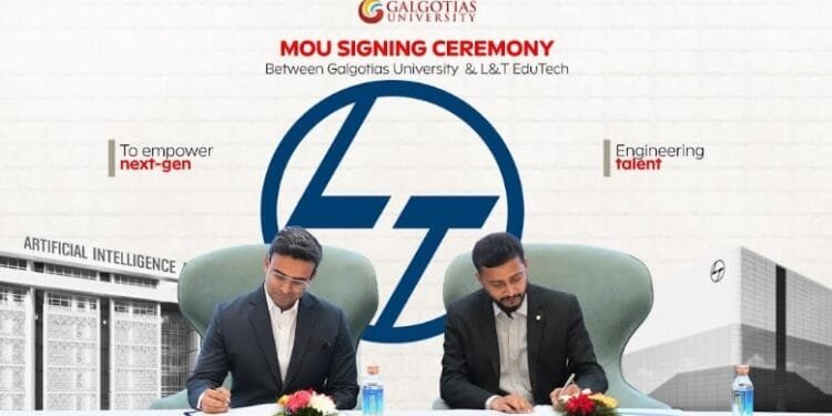 Galgotias University Partners with LT EduTech to Strengthen IndustryAcademia Collaboration in Engineering Education | International Khabar Galgotias University Partners with L&T EduTech to Strengthen Industry-Academia Collaboration in Engineering Education