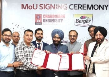 Chandigarh University Signs MoU with Indiaaposs 2nd Largest Paint Company Berger Paints | International Khabar Chandigarh University Signs MoU with India's 2nd Largest Paint Company Berger Paints