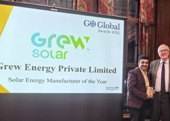 GREW Solar Wins &apos;Solar Energy Manufacturer of the Year 2025&apos; at the Go Global Awards