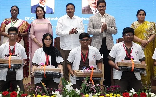 VELS Medical College Inducts 250 Students at White Coat Ceremony for MBBS 2025-26 Batch