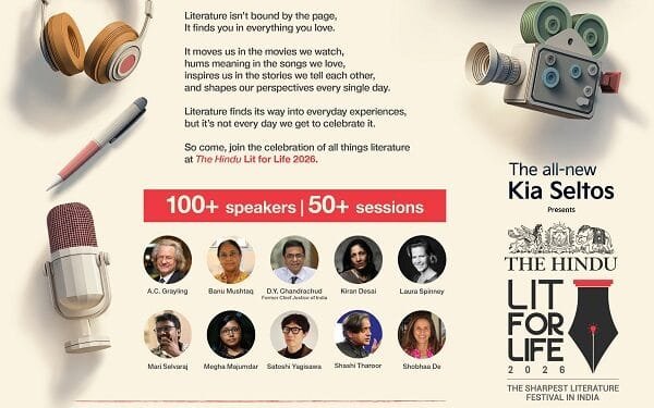 The Hindu Lit For Life 2026 Returns to Chennai on January 17 18 | International Khabar The Hindu Lit For Life 2026 Returns to Chennai on January 17 & 18