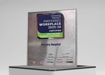 Kauvery Hospital Named Among Indiaaposs Most Preferred Workplaces 202526 in Healthcare by Team Marksmen | International Khabar Kauvery Hospital Named Among India's Most Preferred Workplaces 2025–26 in Healthcare by Team Marksmen