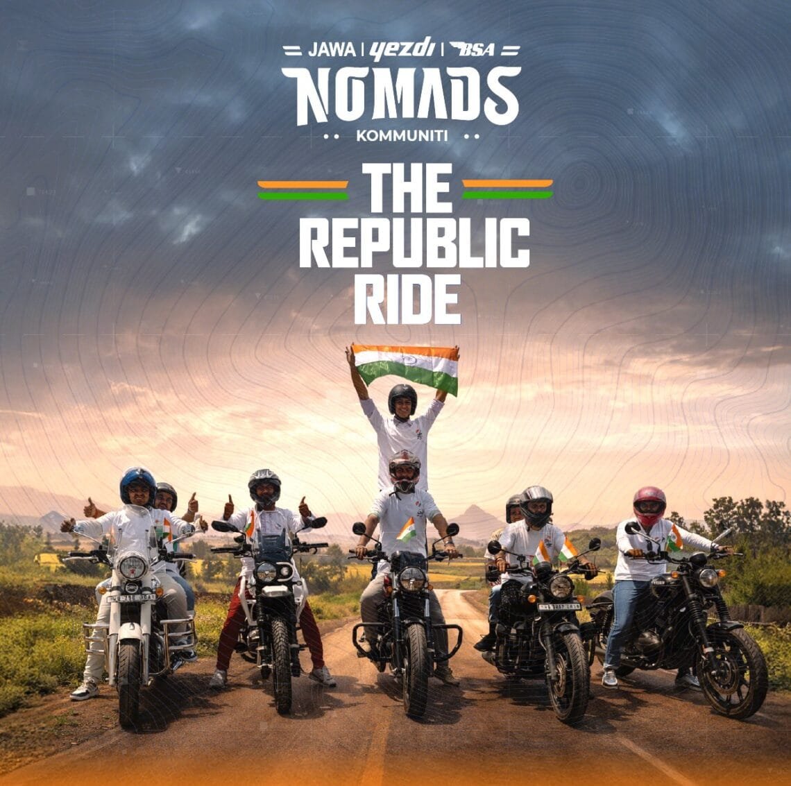 Classic Legends Unites Jawa, Yezdi and BSA Riders Under 'Nomads', the Unified Riding Collective, this Republic Day