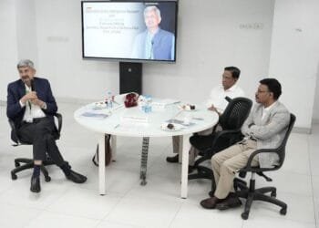 DRDO Chairman Dr Samir V Kamat Engage in Insightful Interaction with SRM UniversityAP Faculty | International Khabar DRDO Chairman Dr Samir V Kamat Engage in Insightful Interaction with SRM University–AP Faculty