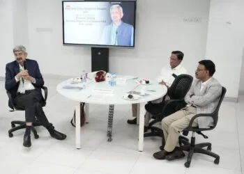 DRDO Chairman Dr Samir V Kamat Engage in Insightful Interaction with SRM University–AP Faculty