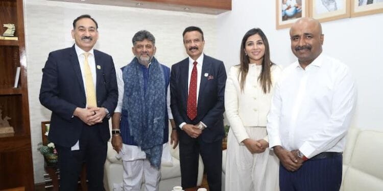 Dr Azad Moopen Meets Shri DK Shivakumar Reaffirms Aster DM Quality Careaposs Commitment to Karnataka with Rs 1315 Crore Investment | International Khabar Dr. Azad Moopen Meets Shri D.K. Shivakumar; Reaffirms Aster DM Quality Care's Commitment to Karnataka with Rs 1,315 Crore Investment
