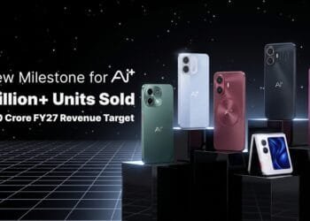 Ai+ Smartphone Targets Rs 7500 Crore Revenue in FY27 after Crossing 2 Million Units Sold Since Launch | International Khabar Ai+ Smartphone Targets Rs 7,500 Crore Revenue in FY27 after Crossing 2 Million Units Sold Since Launch
