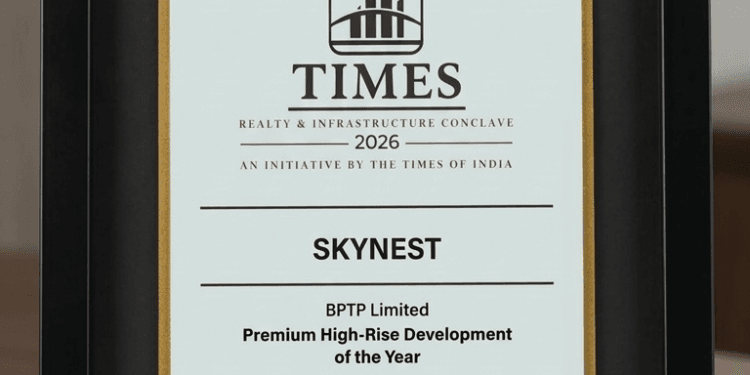 BPTP Skynest Bags aposPremium HighRise Development of the Yearapos at Times Realty Infrastructure Conclave 2026 | International Khabar BPTP Skynest Bags 'Premium High-Rise Development of the Year' at Times Realty & Infrastructure Conclave 2026