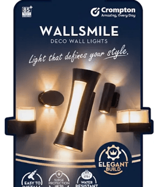 Crompton Brings Style and Durability Outdoors with its New WallSmile Outdoor Deco Wall Light Range