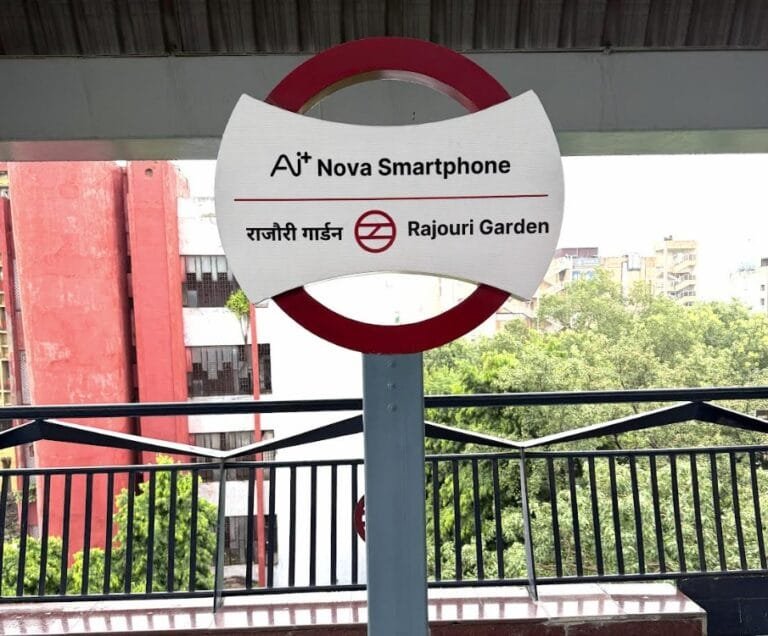 Ai+ Smartphone Takes Over Rajouri Garden Metro Station in Landmark Delhi Metro Association | International Khabar