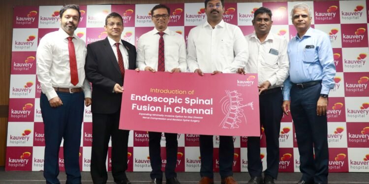 Kauvery Hospital Introduces Endoscopic Spinal Fusion in Chennai Expanding Minimally Invasive Options for Disc Disease and Revision Spine Surgery | International Khabar Kauvery Hospital Introduces Endoscopic Spinal Fusion in Chennai, Expanding Minimally Invasive Options for Disc Disease and Revision Spine Surgery