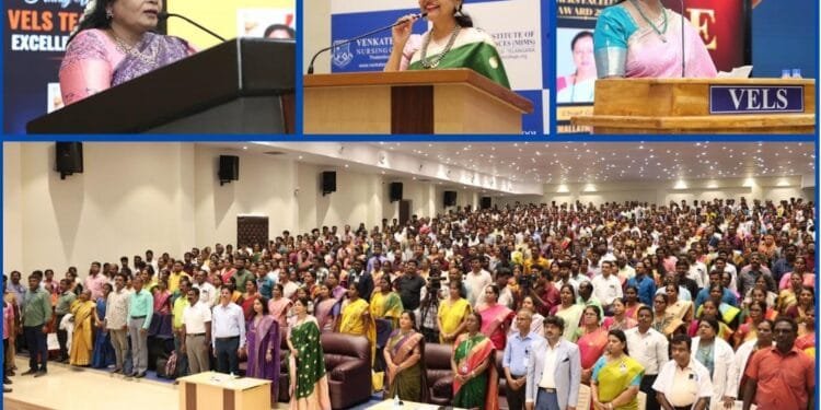 VELS University Honours More than 2000 Teachers Across Tamil Nadu | International Khabar VELS University Honours More than 2,000 Teachers Across Tamil Nadu