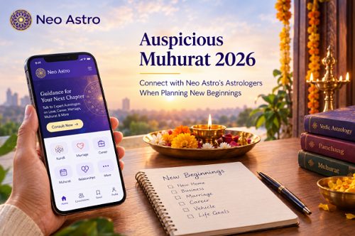 Auspicious Muhurat 2026 Connect with Neo Astroaposs Astrologers When Planning New Beginnings | International Khabar Auspicious Muhurat 2026: Connect with Neo Astro's Astrologers When Planning New Beginnings
