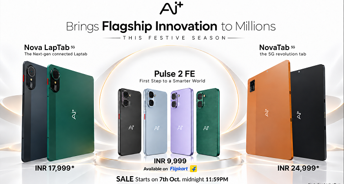 Ai+ Smartphone Brings Flagship Innovation to Millions This Festive Season with Pulse 2 FE, NovaTab and LapTab