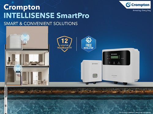 Crompton Simplifies Household Water Management with INTELLISENSE SmartPro | International Khabar Crompton Simplifies Household Water Management with INTELLISENSE SmartPro