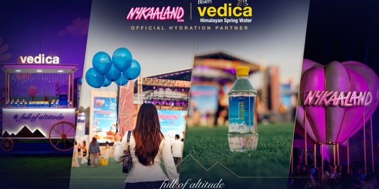 Vedica Himalayan Spring Water Partners with Nykaaland 2026 as Hydration Partner