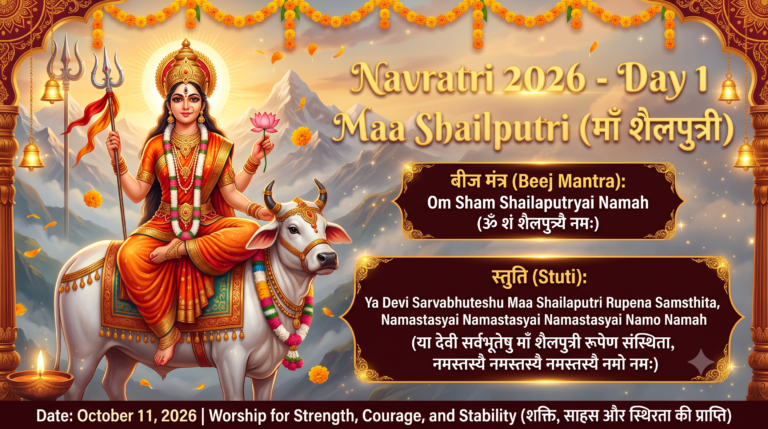 Navratri 2026 Day 1 Maa Shailputri